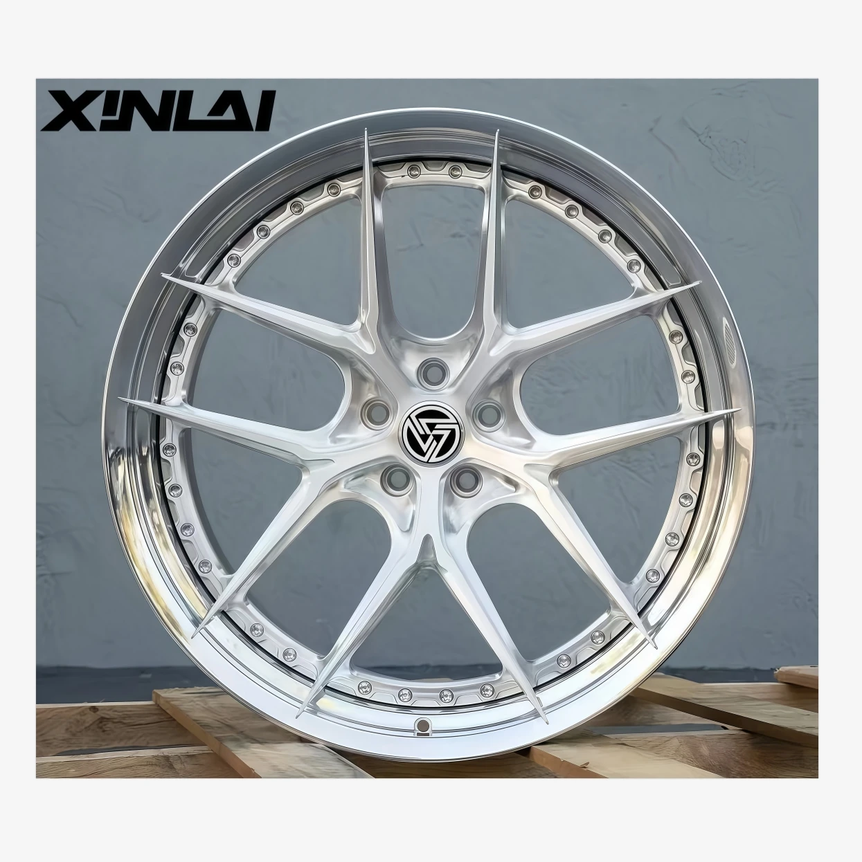 XINLAI Custom Deep Concave 5x112 5x114.3 Aluminum Alloy Forged 2-Piece Racing Car Rims Wheels for BMW Audi for Porsche for Benz - Image 1