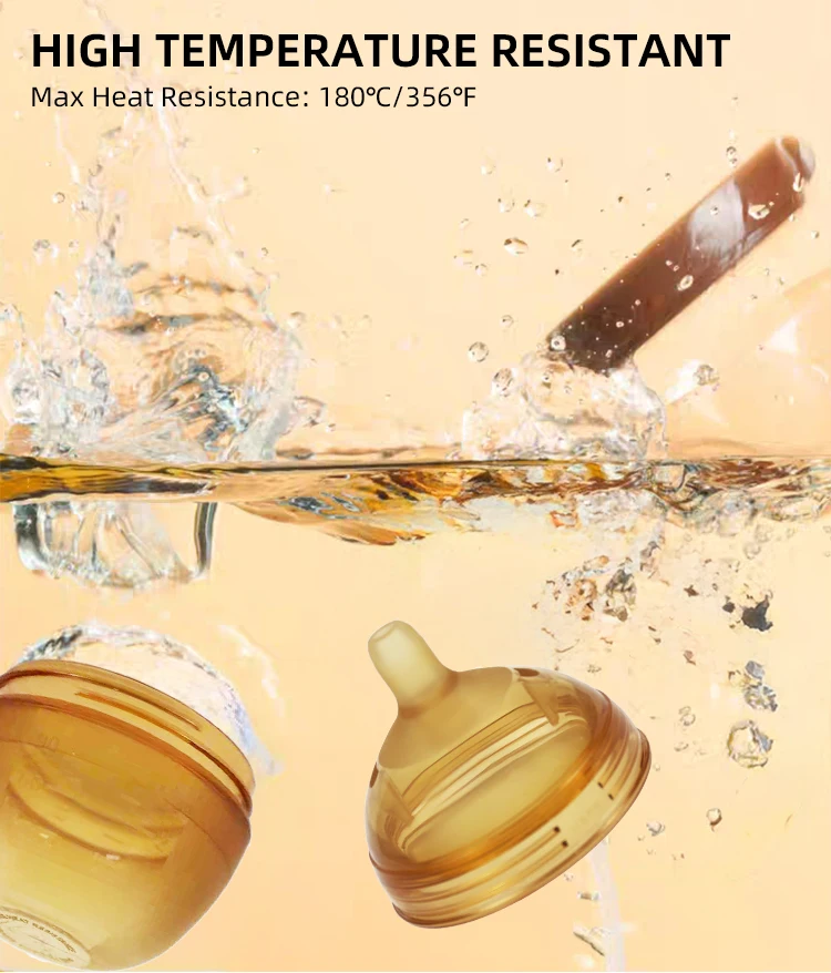 90ml BPA Free Newborn Baby Bottle 0-12 Months Solid Silicone PP Wide Mouth Nipple Feeding Design Imitates Breast Milk Bottle supplier