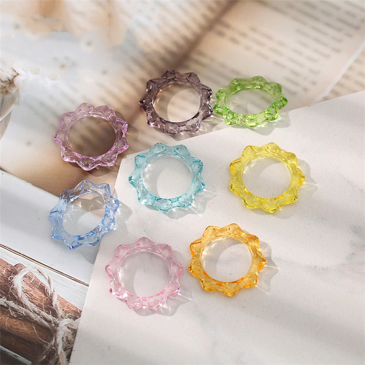 clear plastic rings