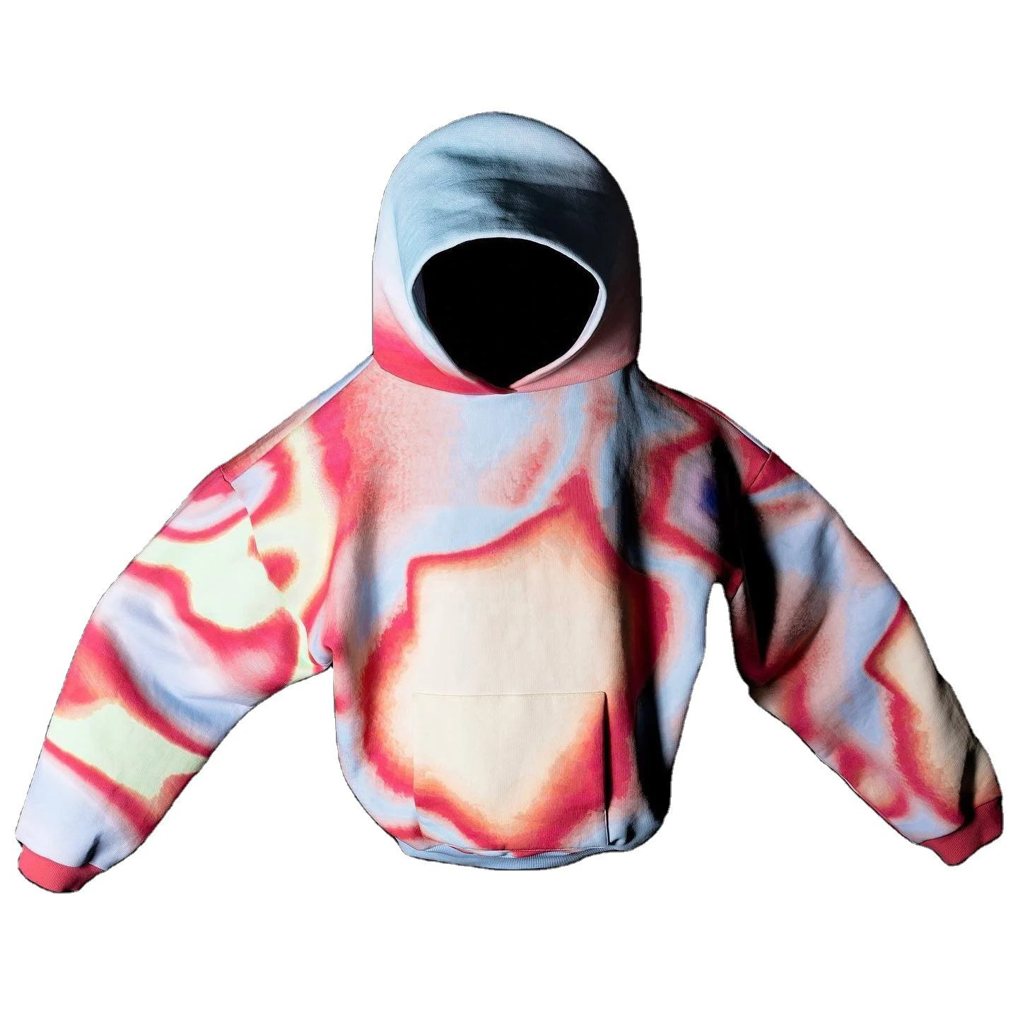 Salati Custom Wholesale Pullover Sweatshirts 3d Print Acid Wash Heavy Coton French Terry Oversized Tie Dye Unisex Hoodie for Men gallery 8