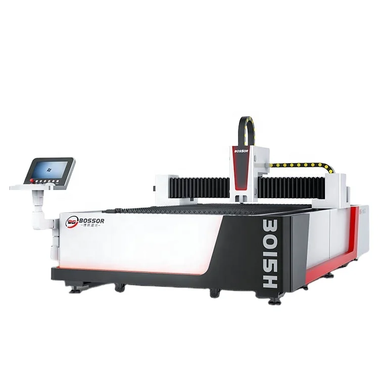 CNC BS-G3015B  Fiber laser metal sheet cutting machine Raycus laser power high efficient