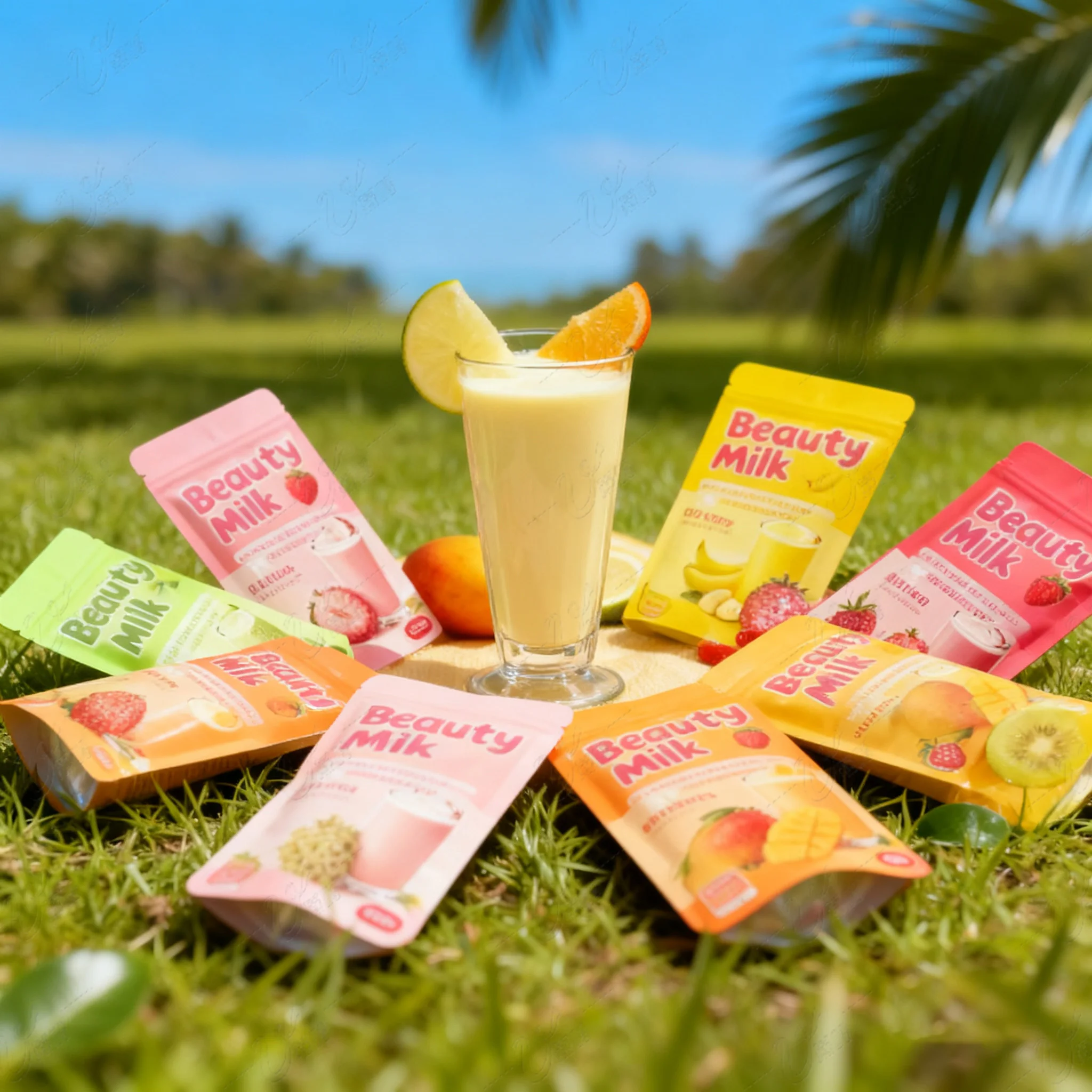 7 Days Litchi Flavor Beauty Milk Collagen Drink Lait En Poudre