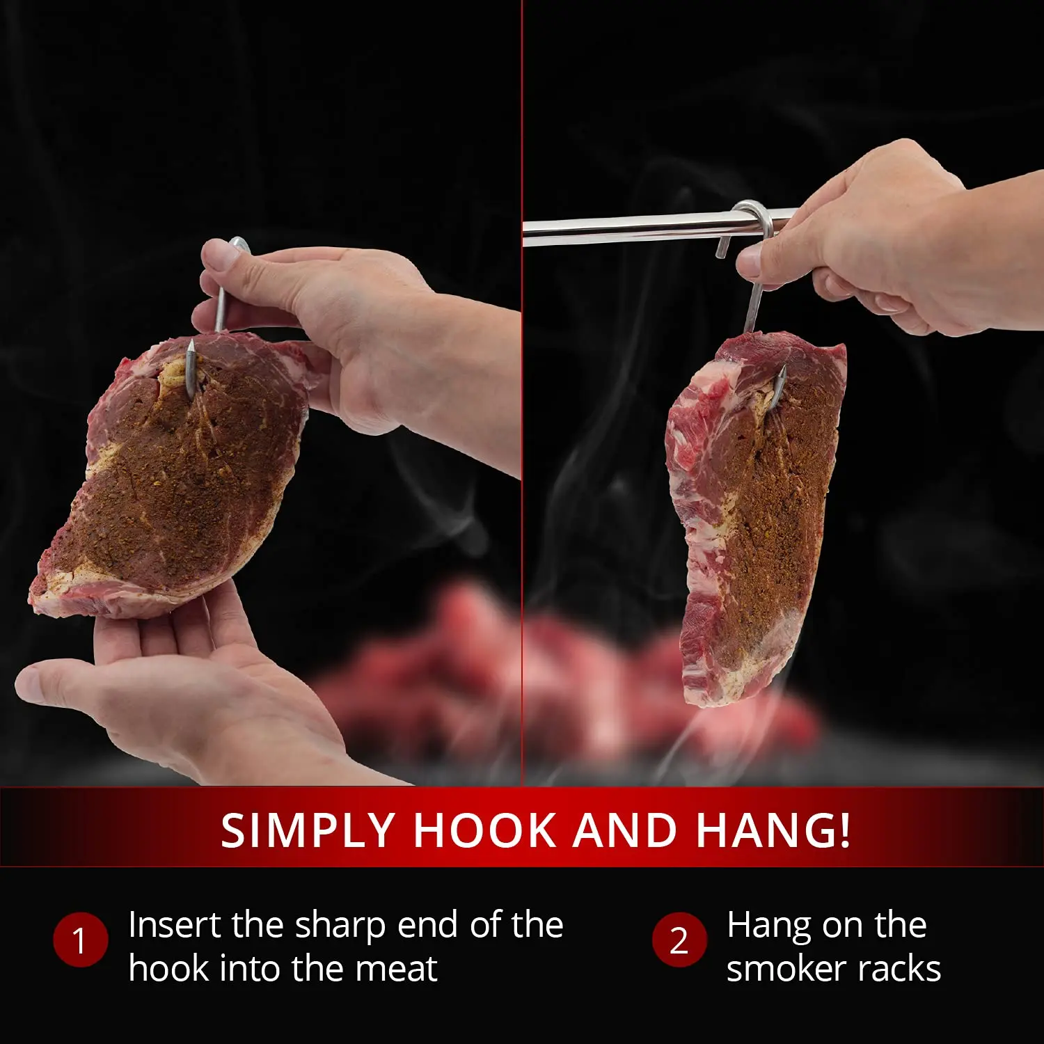 5mm Stainless Steel Butcher Hooks Hanging Meat Butcher S Hook Grill