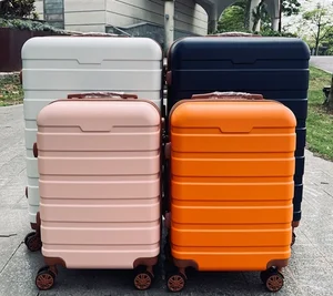 Unisex ABS Trolley Luggage Set with 3-7 Pieces Spinner Suitcases Custom Logo Wholesale TSA Lock Business Use