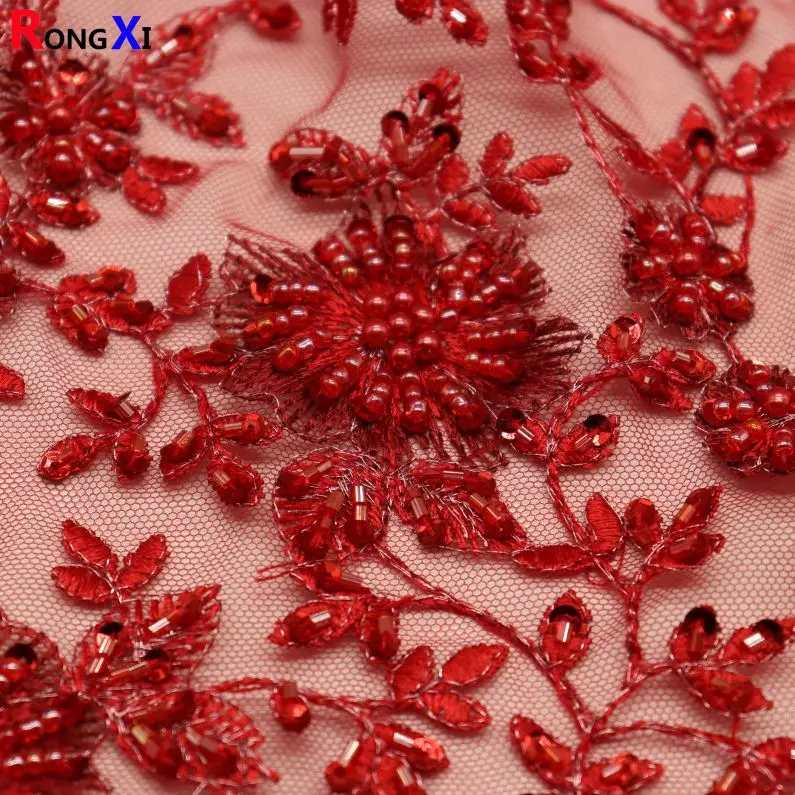 
Новая сетчатая ткань RXF1666 с бусинами Laxary по низкой цене 