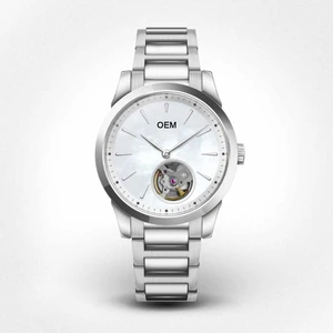 Custom logo 34mm Ladies Skeleton Automatic Watch with Miyota 9029 Movement Luxury Mechanical Watch for Women
