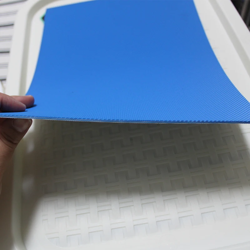 Professional Manufacturer's Blue Transportation Belt Food Grade Protective Design for Restaurant Industries