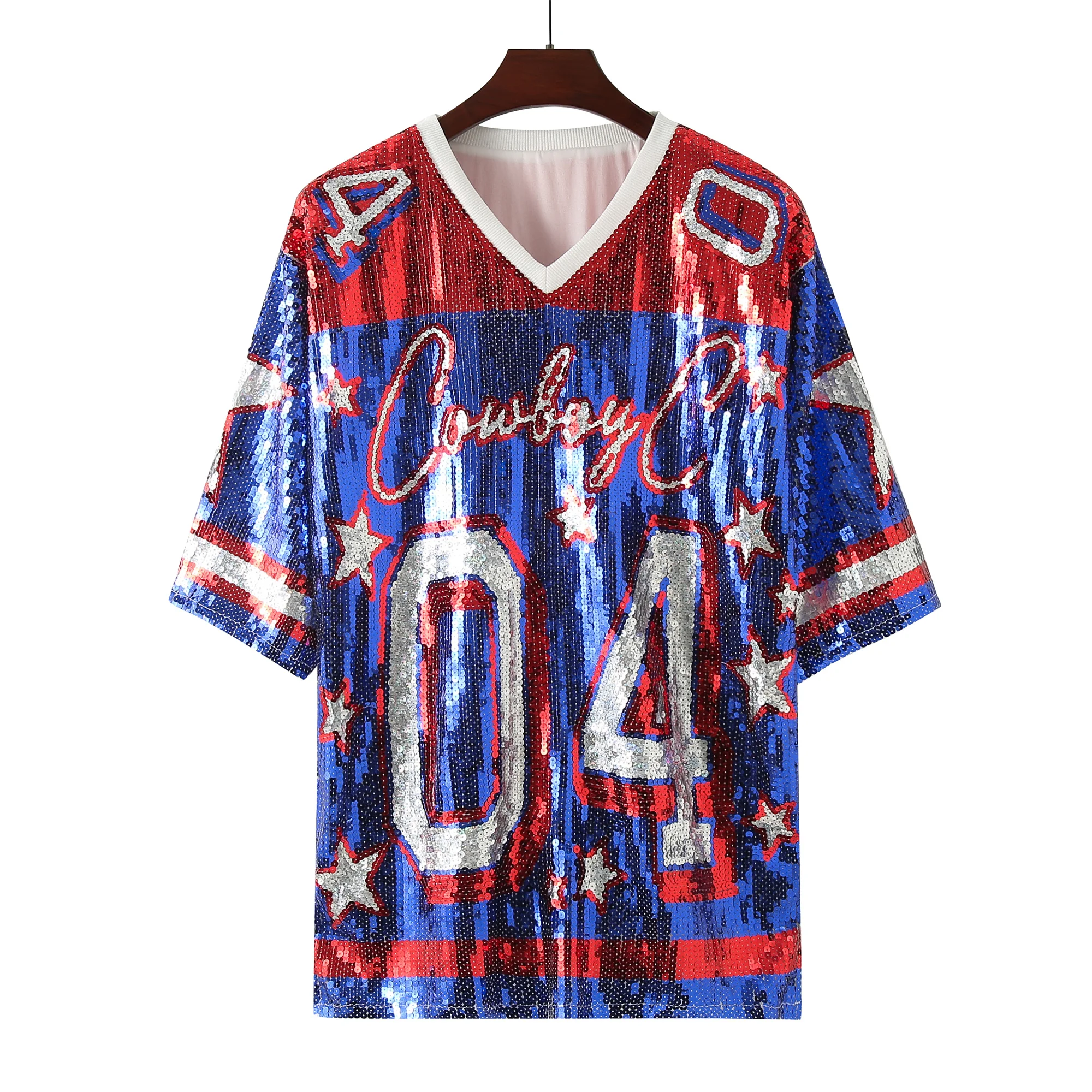希少】Supreme Sequin Football Jersey XL BK Supreme Sequin Football