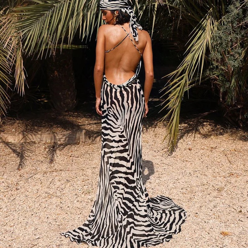 zebra print beach dress Dressed in Lala Dressed Zebra Stripes main image 1