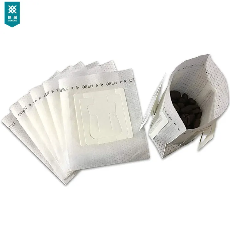 50pcs Hanging Ear Coffee Bag Custom Heat-sealed Drip Coffee Filter Bag Eco-friendly Material Disposable Coffee Filter Bags