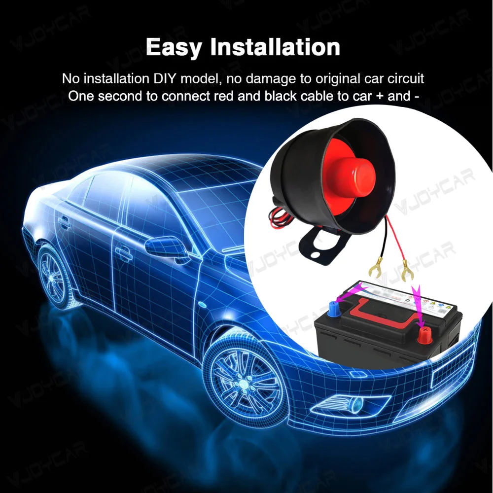 Wireless Automatic Smart Proximity Sensor Alarm for car Production Against Theft 1-way LCD Car Alarm System for Universal Cars