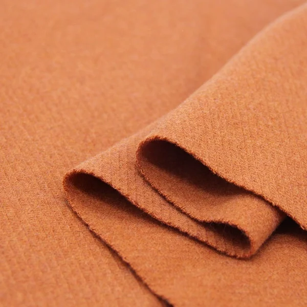Односторонняя саржевая шерстяная ткань, односторонняя твидовая ткань из чистой шерсти, тканый флисовый текстиль для верхнего пальто, куртки, платья, костюма