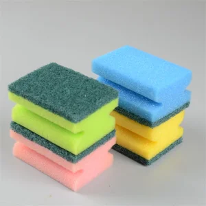 Kitchen Cleaning Sponge Magical Stain Remover Sponge PU Sponge with Scouring Pad