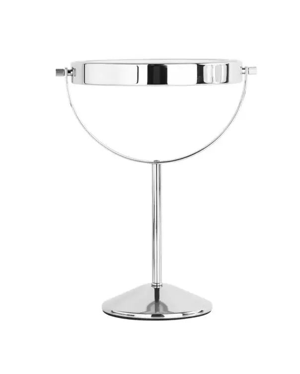 Nickel Plating Brush Satin Finish  10X 8X Led Makeup Mirror Modern Table Mirror With Led Light Wholesale
