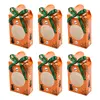 Orange background black cat skull style