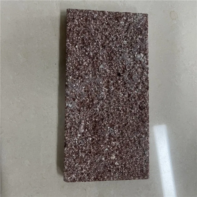 product cheap china red porphyry stone tiles for outdoor floor flamed red granite paving stone brown granite steps-3