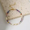 GB0204C-16 Pulsera de Perlas de Piedra Natural Dopamina de Color