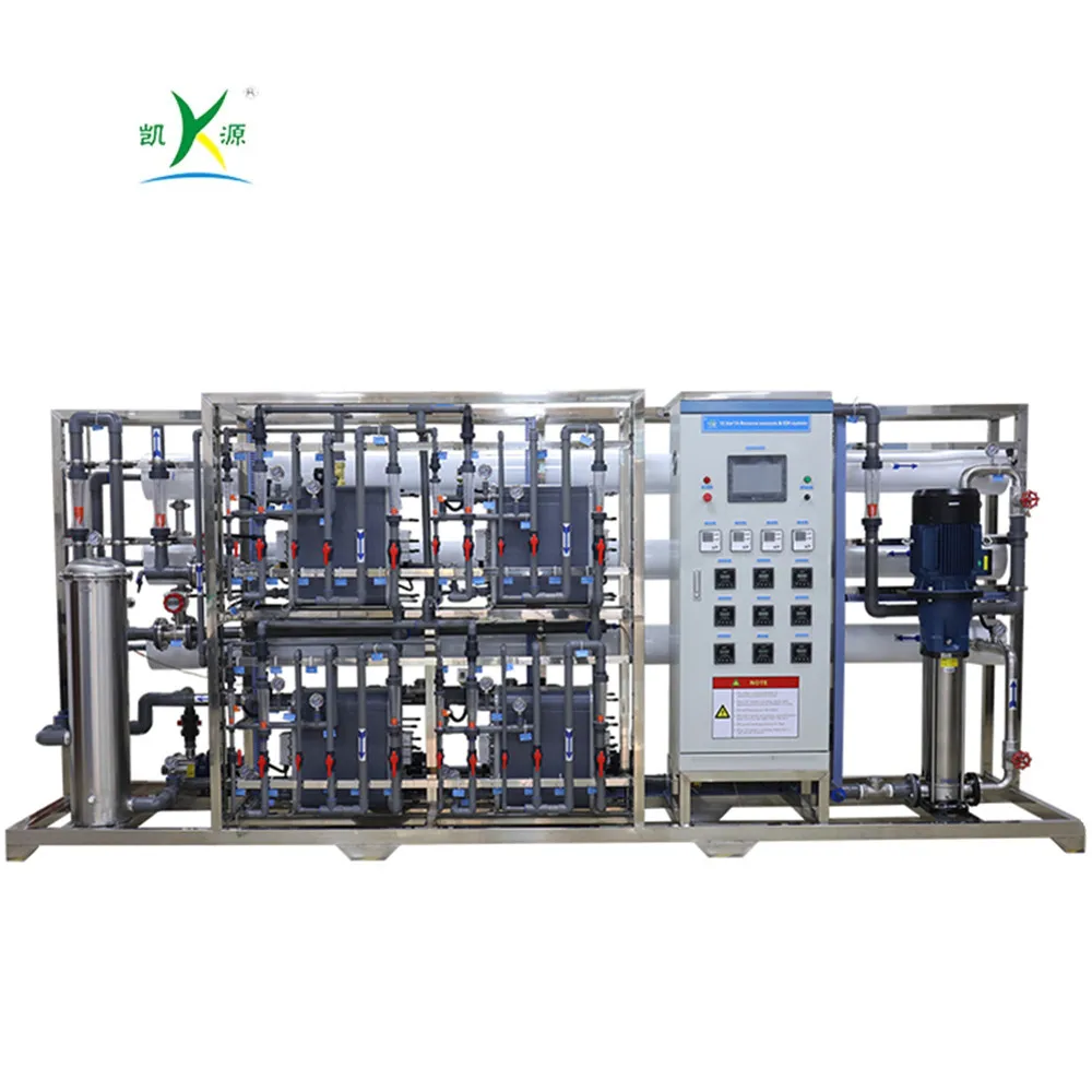 Large Scale 15 Cubic Meters Per Hour Water Filtration System Ro With EDI Water Treatment Plant for Industrial Process