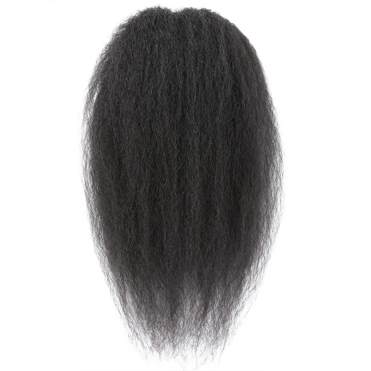 Afro Yaki dritto coulisse coda di cavallo capelli umani brasiliani clip in estensioni dei capelli_voghion.com