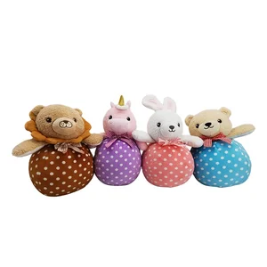 Soft PP Cotton Filling Customizable Playmate Calm Baby Doll Pillow Plush Stuffed Toy