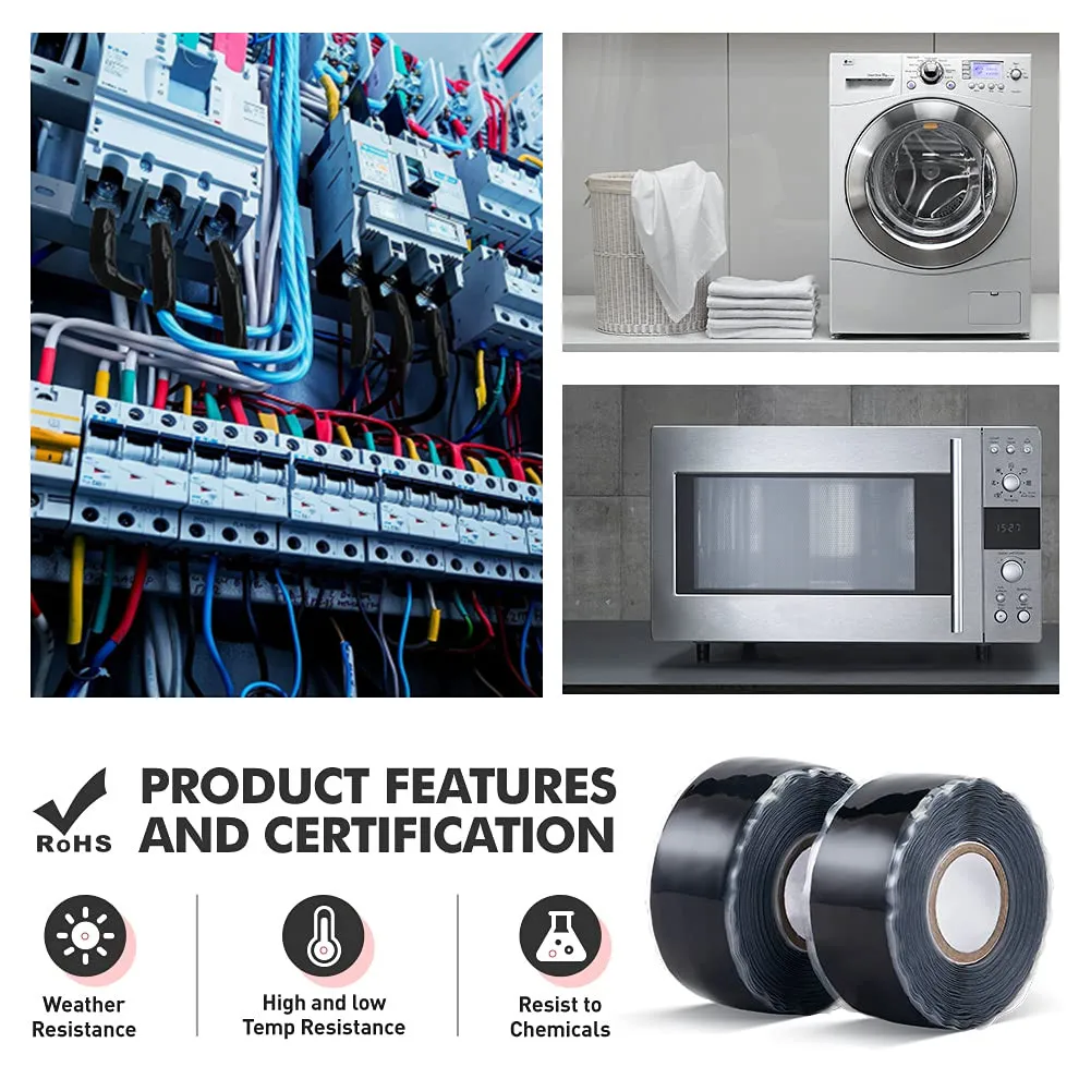 Bg Fiber Fixing Rubberized Waterproof Super Adhesive Tape Stop Leakage