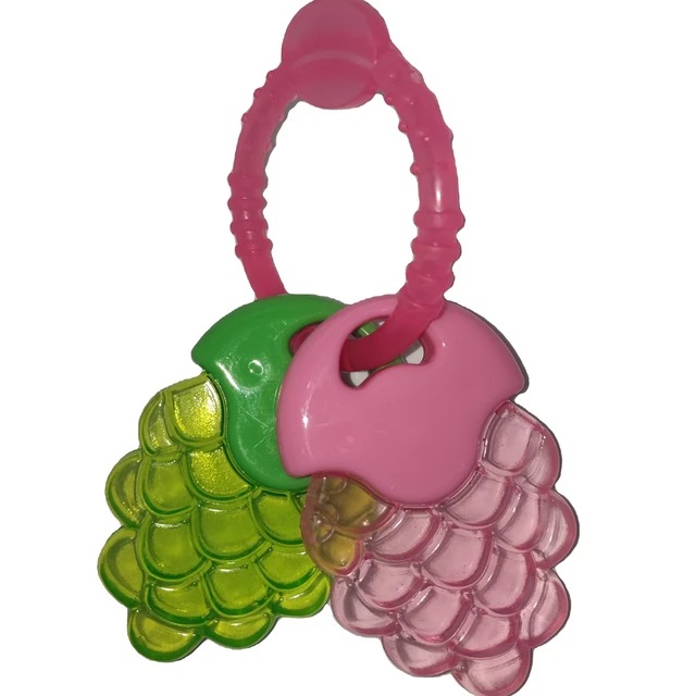 EVA+PP Food grade material baby teether baby rattle and Water Filled Baby Teether