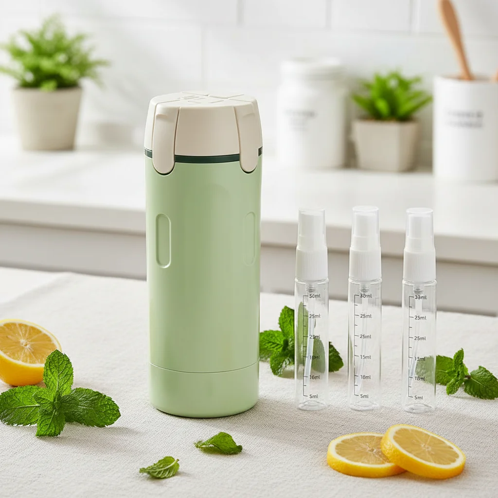 4-in-1 Portable Travel Dispenser Bottle