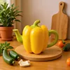 yellow pepper teapot