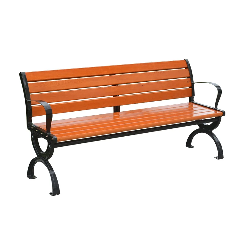 Have backrest and none backrest Two styles Anticorrosive wood Outdoor park benches