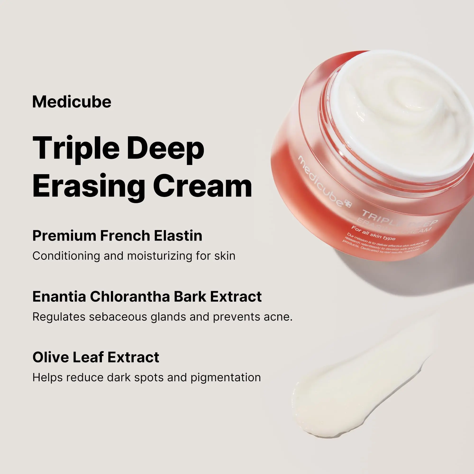 Wholesale Customized Korean Skin Care medicube Triple Collagen Cream with Hyaluronic Acid Elastin Moisturizing Firming
