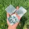 Moss Agate Square Slice