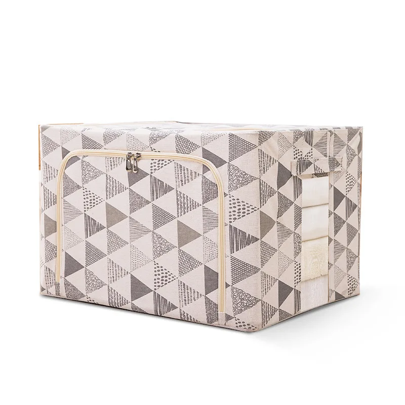 New Design Foldable Linen Shoe Box LED Lighting Square Vacuum Bag for Clothing Storage Organizadoras Cajas