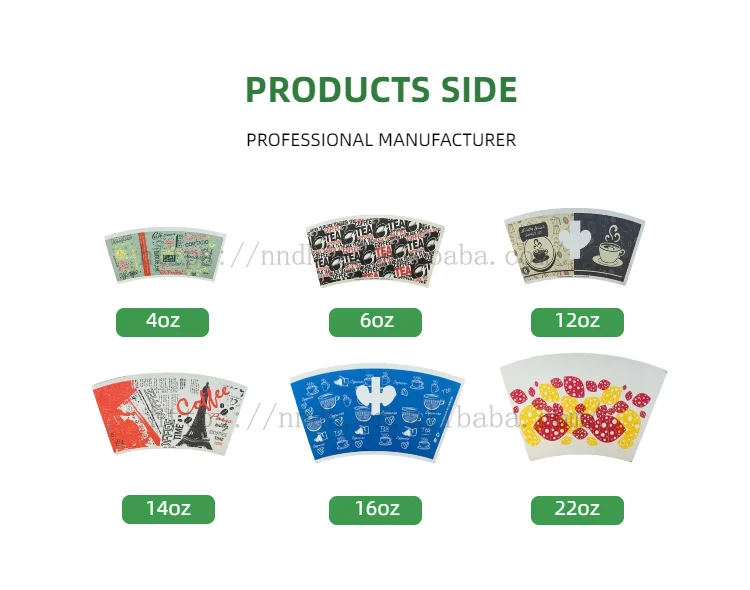 Wholesale Custom Fan Paper Cup All Sizes Craft Paper Cup Fans for ...