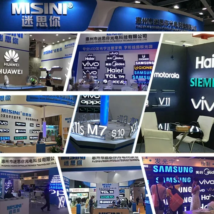 Customized Desktop Led Channel Letters Led Sign Counter Advertising Luminous Signs for TECNO Mobile Sale LED SIGN