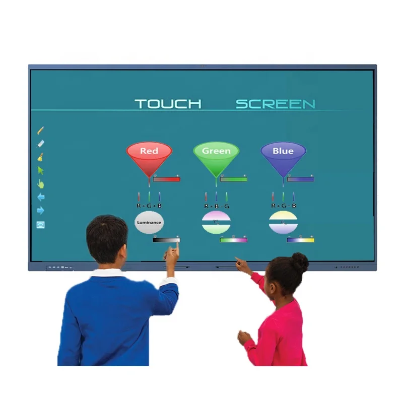 Factory Direct 75 Inch Interactive Whiteboard with 32GB 4GB Promethean Flat Panel LED Touch Screen Smart Magnetic Pens