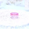 clear jar with pink cap