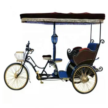 Handwork Three Wheel Tricycle Electric Pedicab Rickshaws for Wedding Touring
