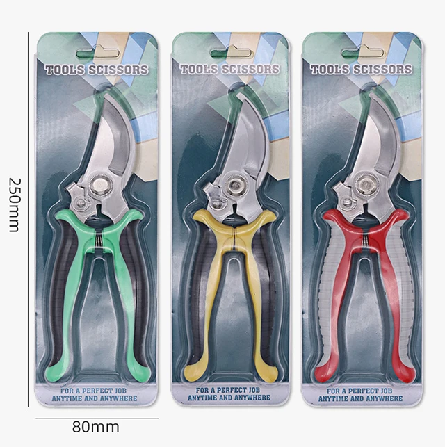
Three Color Options 8 Inch Professional Sharp Stainless Steel Blades Garden Hand Held Pruning Shears 