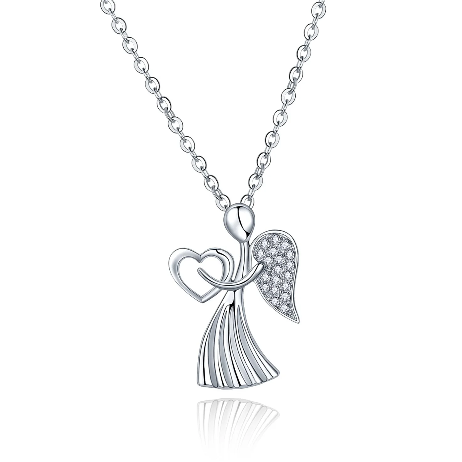 日本未入荷 666999 - 999 Bleeding Wings Necklace Silver Angel Wing Pendant Necklace Mens Waterproof Jewelry
