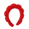 Bright red hairband