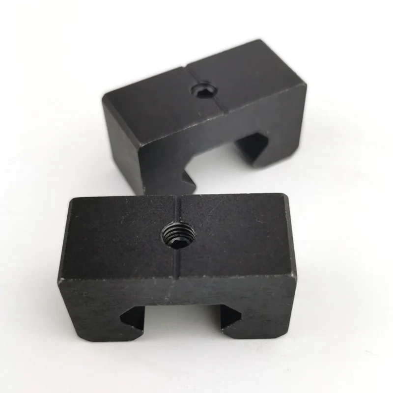 Linear Guide Rail Limiter Positioning Ring Slider Fixing Block Square Guide Rail Lock Fixing Ring Aluminum Alloy Bearing