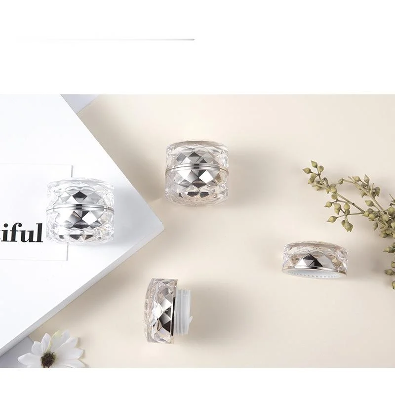 Wholesale Empty Special  Shaped Plastic Cosmetic Jars , Mini Glitter Pot Cream Makeup Containers for Lip Balm Eye Shadow Pigment