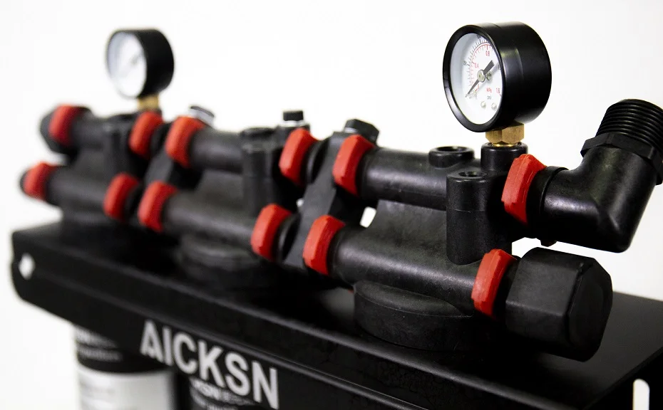 Multifunctional and Comprehensive Aicksn Bottle Purifier 20 Inch 3 Stages Water Filter System  Dirty Water Filter