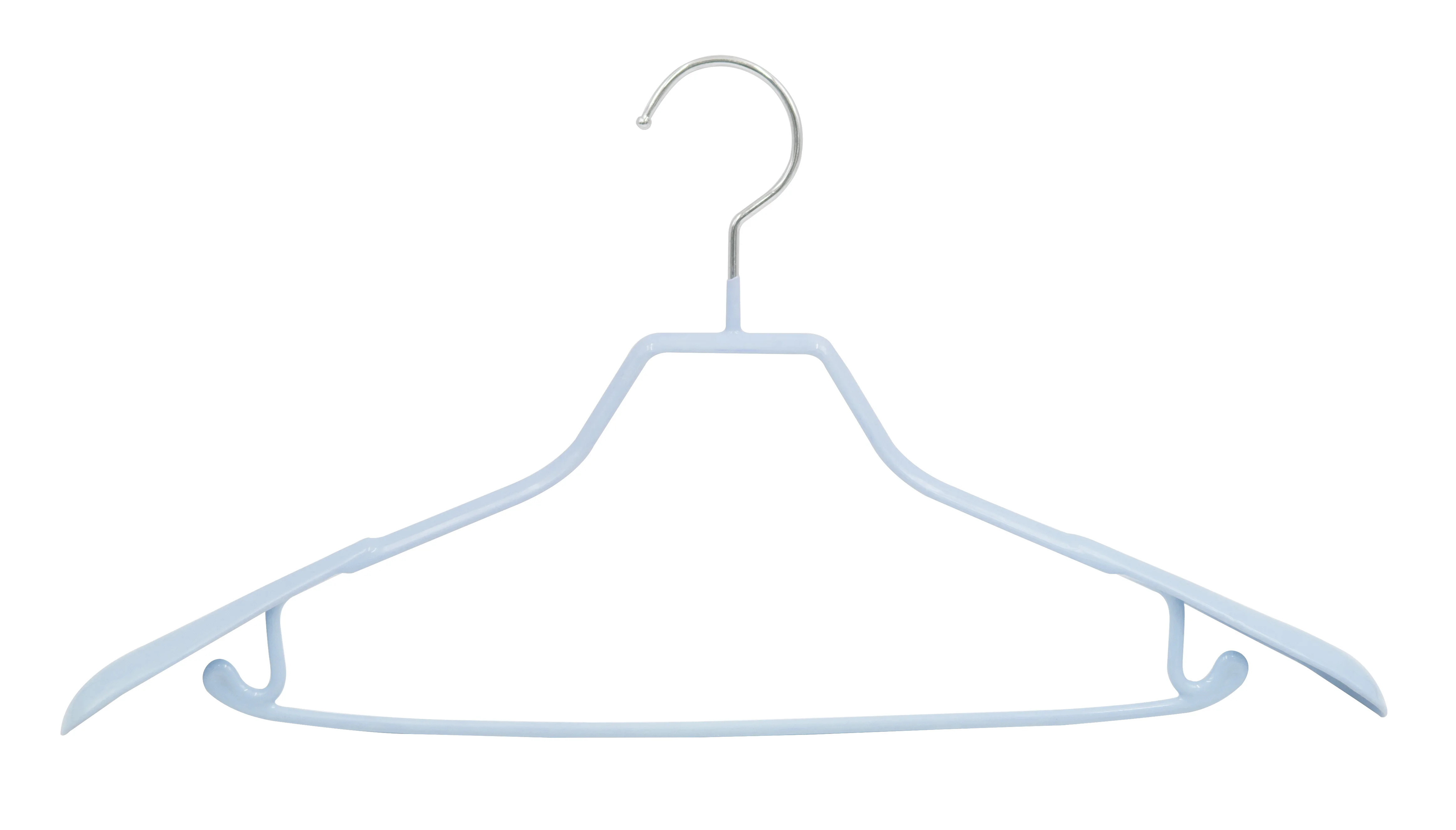 Цветная вешалка с ПВХ покрытием, металлическая Нескользящая вешалка для одежды с широким плечом