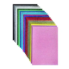 Top quality competitive price mixed color glitter felt fabric sheet