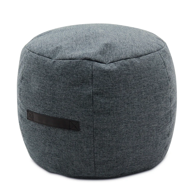 HStex Design Stool Foldable Round Pouff Stool Poef Footstool Lazy Sofa Bean Bag
