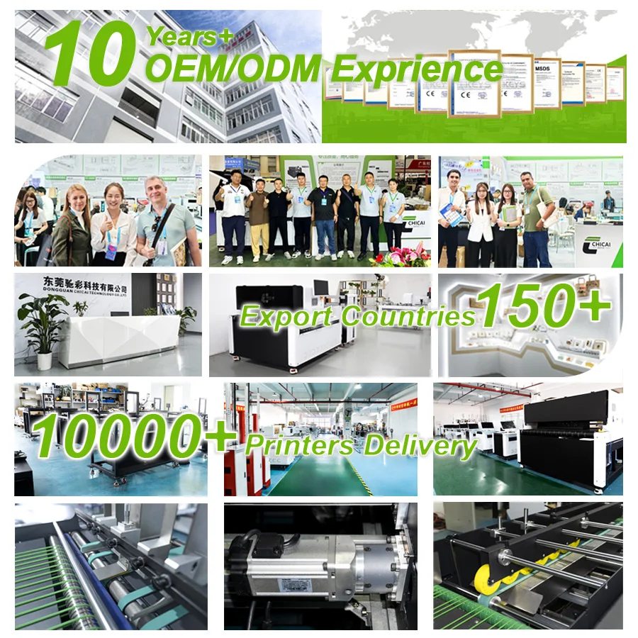 Chicai Pizza Box Printing Machine Single Pass Printer Kraft Paper Bag Corrugated Box Digital Printer for Food Packaging