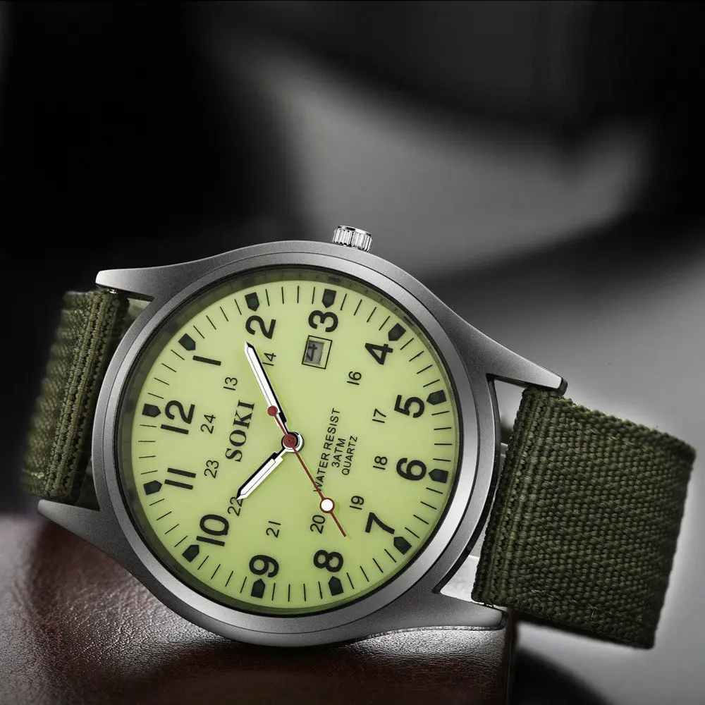 Montre Homme SOKI Quartz - Acier Inoxydable Argenté - Bracelet Métal - Cadeau