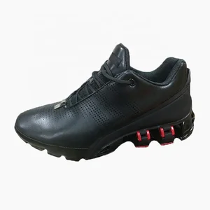Wholesale Ventilated Leather Cushioned Running Shoes