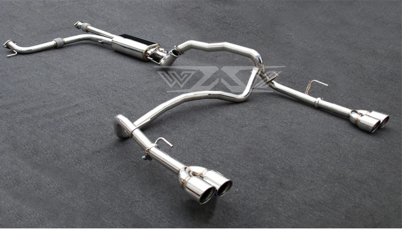 Racing Stainless Catback Valved Exhaust for Nissan Patrol Y62 2016-2022 Exhaust System with Dual Muffler Tips